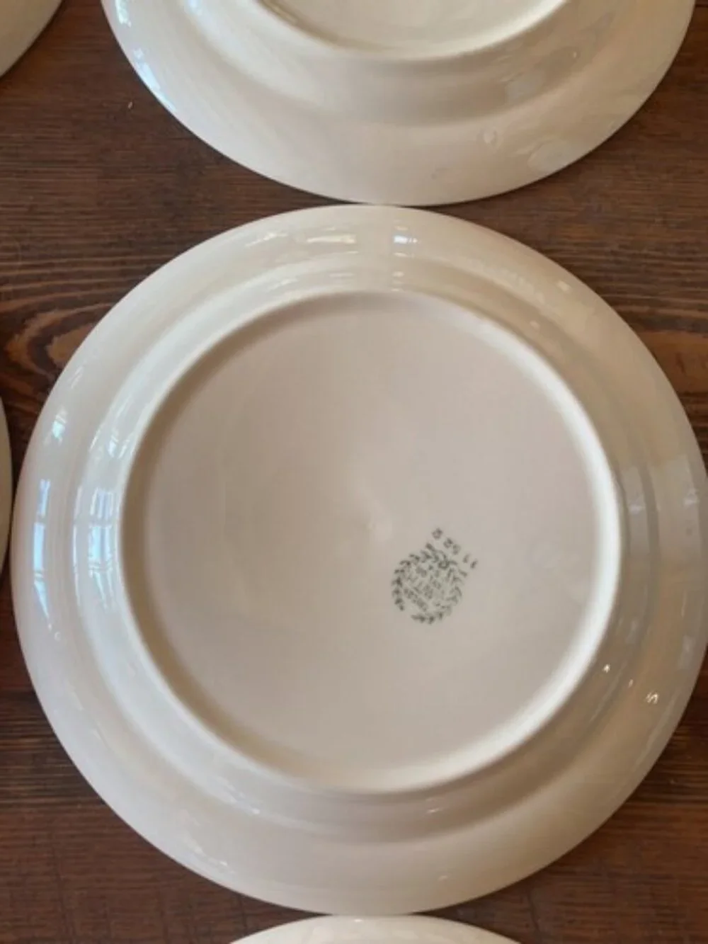 6 Plate Taylor Smith Taylor Swiss Provincial 7 1/4” Yellow Antique 1952 Plates